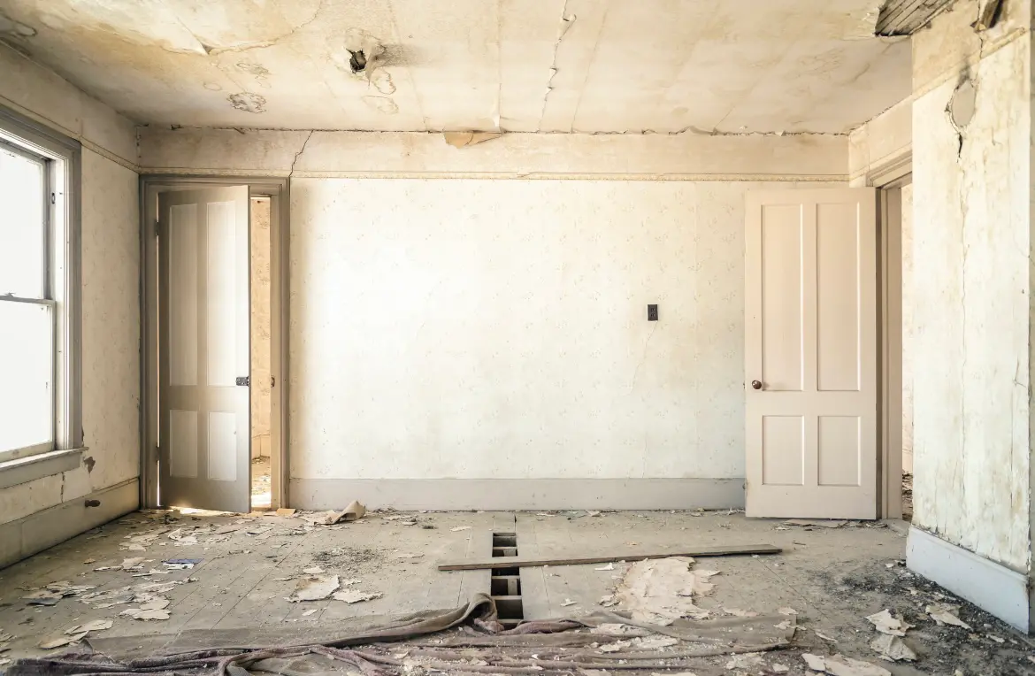 Waste disposal crew managing a cleanout project in West Hartford