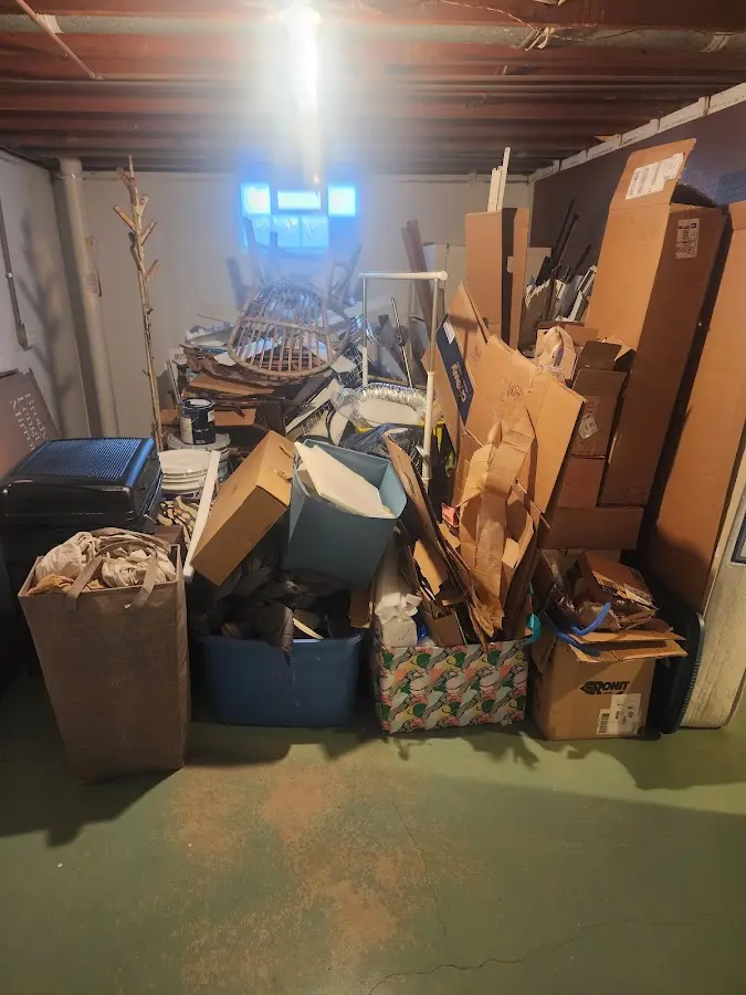 Roll-off dumpster container at job site for Roll Off Dumpster Rental in West Hartford